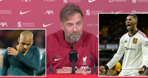 Jurgen Klopp wants Marcus Rashford to be Liverpool example as he admits Fabinho unhappiness