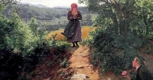 Spooky 150-year-old 'time traveller' painting shows woman using iPhone