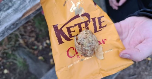 Man left baffled after finding whole potato in his packet of Kettle Chips crisps