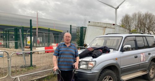 Man refuses to move out of home of 45 years as industrial estate built around him