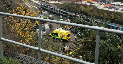 Man dies after fall from Leeds railway bridge onto tracks with huge emergency response