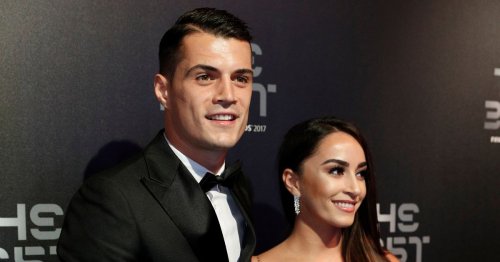 Granit Xhaka's wife and family as he slams teammates' 'lack of balls'