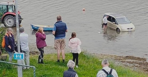 British tourist lives to regret poor parking after car flooded by sea water
