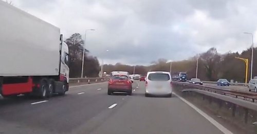 Shocking moment driver takes beer from stag do bus while driving 70mph on motorway