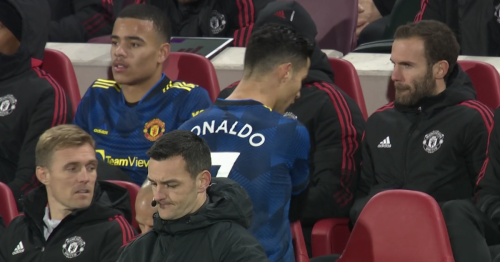 Cristiano Ronaldo's furious outburst after being subbed by Rangnick for Maguire