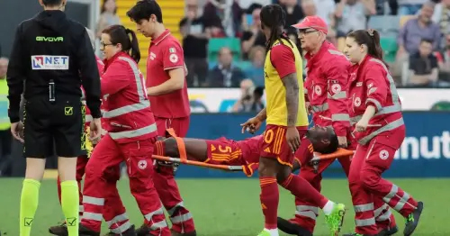 Roma star Evan Ndicka collapses suddenly on pitch with Serie A match abandoned