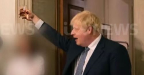 Bombshell photos show Boris Johnson raising glass at No10 party he denied happened