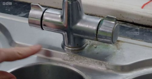 Four-ingredient magic solution melts away limescale from sinks in a matter of minutes