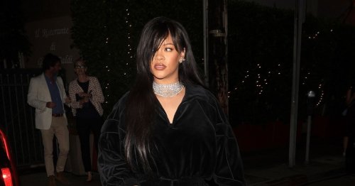 Rihanna dripping in diamonds as she steps out for dinner after Super Bowl announcement
