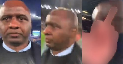 Fresh Patrick Vieira footage shows extent of abuse seconds before he kicked Everton fan