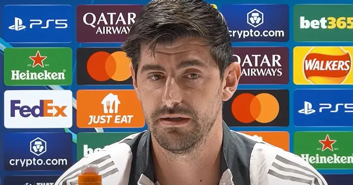 Thibaut Courtois points finger of blame after being beaten by two Declan Rice free-kicks