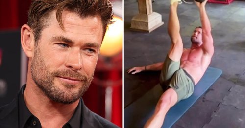 Chris Hemsworth suffers major wardrobe malfunction in workout clip claim eagle-eyed fans