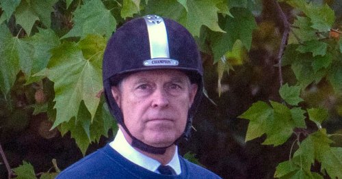 Prince Andrew is seen for the first time since the Queen's funeral as he rides his horse