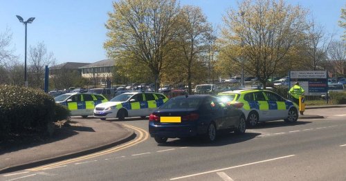 Hospital 'on lockdown' as police cars block entrance in 'ongoing incident'