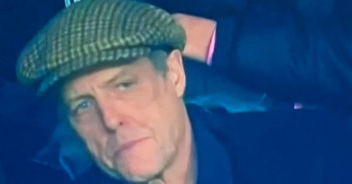 A-list actor Hugh Grant stuck watching FA Cup tie with nightmare restricted view