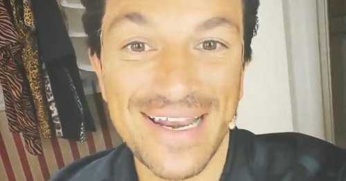 Peter Andre shows off the huge quiff he is sporting for his role in Grease
