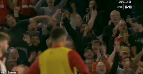 Trent Alexander-Arnold's reaction to partying Liverpool fans says it all after Brighton defeat