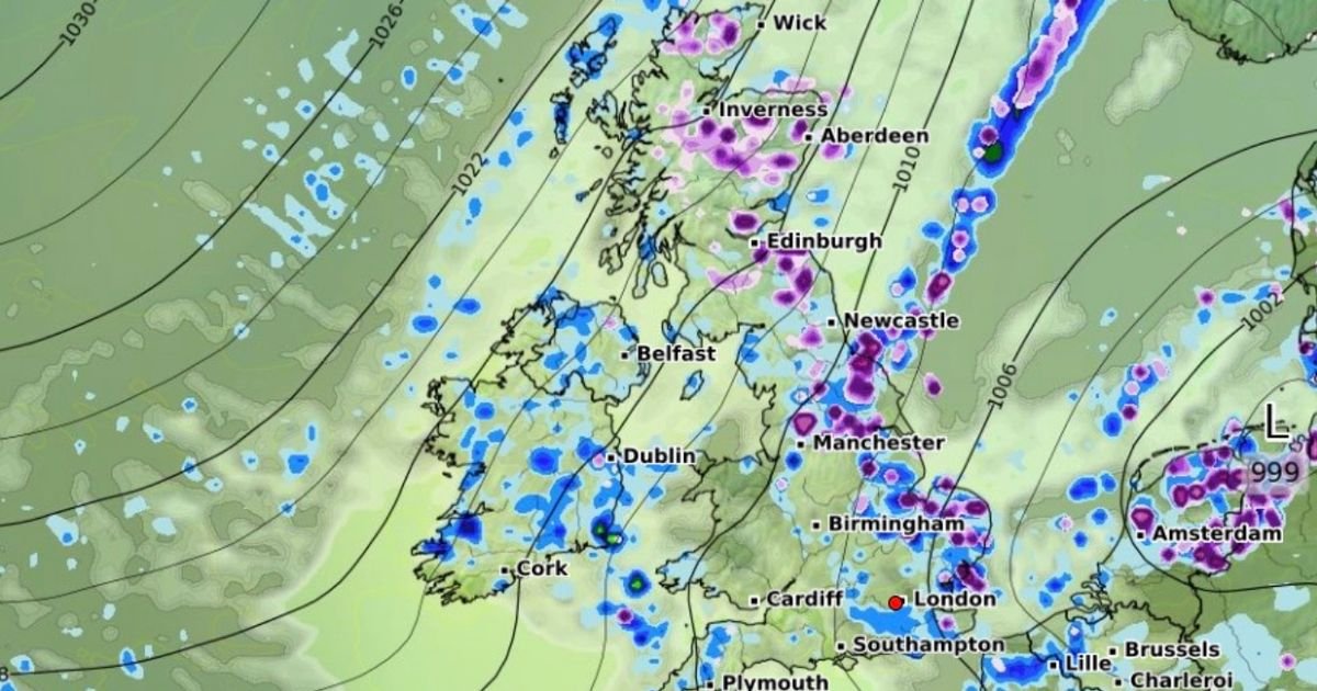 UK weather: Snow forecast maps show 'Beast from the East' will hit 51 counties