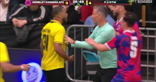 Former Premier League star sent off on football return after sparking furious brawl
