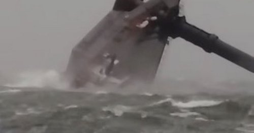 Frantic hunt launched as boat carrying passengers capsizes in 75mph storm