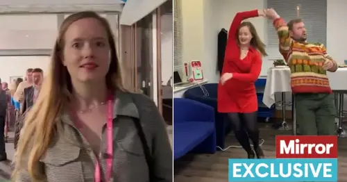 Woman who danced in Tory HQ in lockdown lost for words as she's confronted by Mirror
