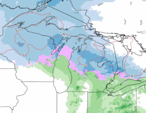 Sunday snowfall update: Here comes another heavy snow north, some snow south