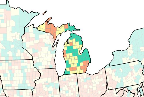 CDC urges masking in 18 Michigan counties this week