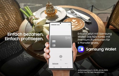 Samsung integriert N26 in Wallet-App