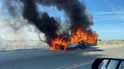 Three children displaced, two dogs die in Turlock motorhome fire