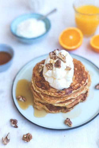 The Sunday Breakfast Club | Carrot Cake Pancakes