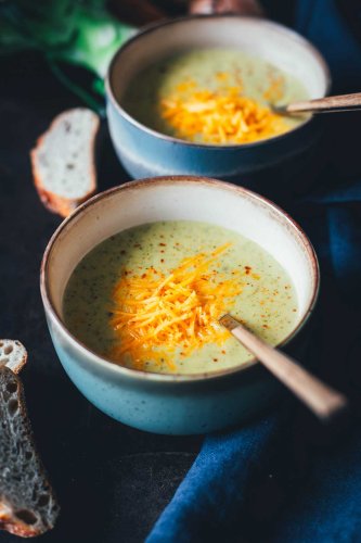 Brokkoli-Cheddar-Suppe (mit und ohne Thermomix)
