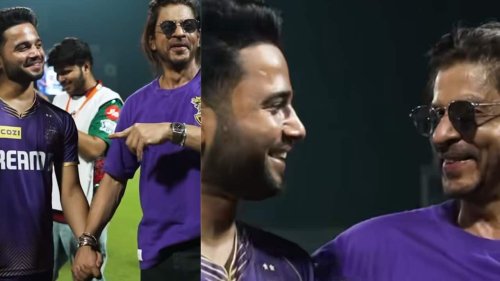 IPL 2024: Shah Rukh Khan gets surprised seeing KKR player Suyash Sharma's unique hairstyle, says, 'I want this hairstyle'