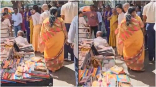 Narayana Murthy, Sudha Murty spotted checking out books in Bengaluru with Akshata Murty. Watch