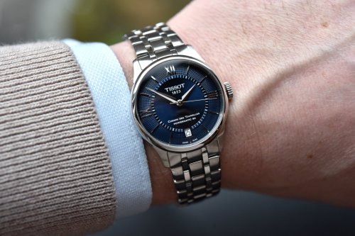 A closer look at the dressy yet casual Tissot Chemin des Tourelles In Blue