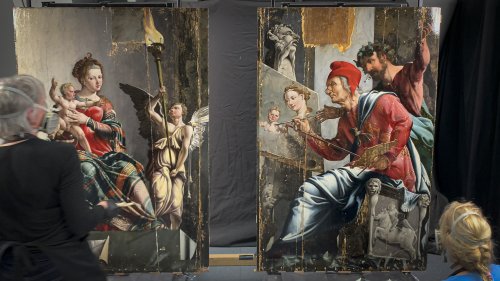 Bei Restaurierung entdeckt: Meisterwerk "Hl. Lukas malt Madonna" bestand aus zwei Teilen