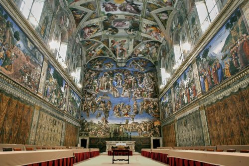 Die Sixtinische Kapelle in Rom: Unter dieser Kunst wird der Papst gewählt