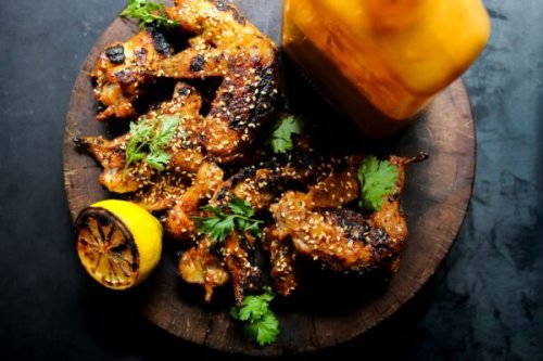 Tahini-glazed Grilled Chicken Wings From Vancouver’s Juke Fried Chicken