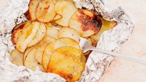 Grilled Foil Packet Adobo Potatoes