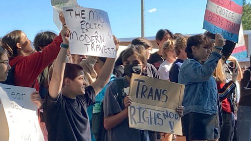 Virginia Students Protest Youngkin Transgender Policies