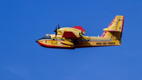 Löschflugzeug aus dem Harz in Brandenburg im Einsatz