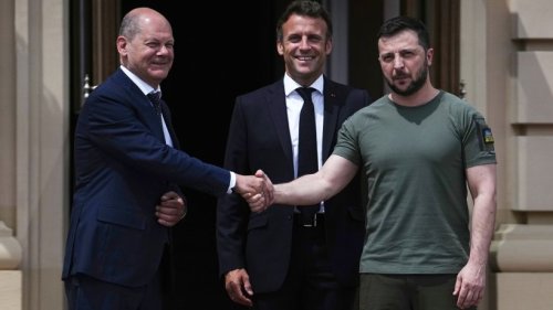 Scholz und Macron treffen Selenskyj in Paris