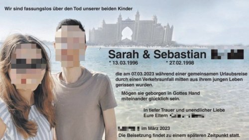 Drama in Dubai: Deutsches Geschwisterpaar stirbt – bewegende Traueranzeige
