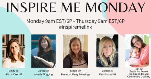 Inspire Me Monday Linky Party #437 | Mostly Blogging