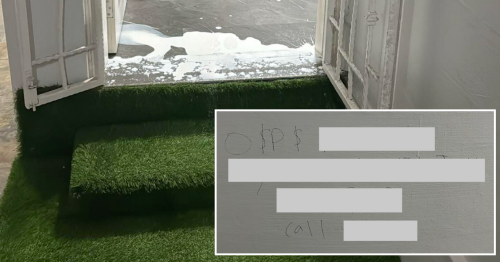 S'pore teen, 17, allegedly splashed white paint scribbled loanshark-related graffiti at Yishun flat