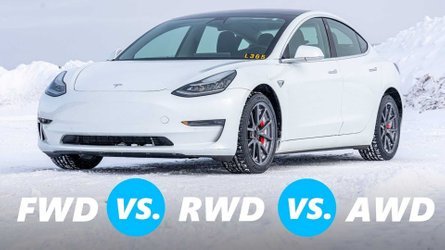 Watch Tesla Model 3 In Snow: FWD Vs RWD Vs AWD Comparison
