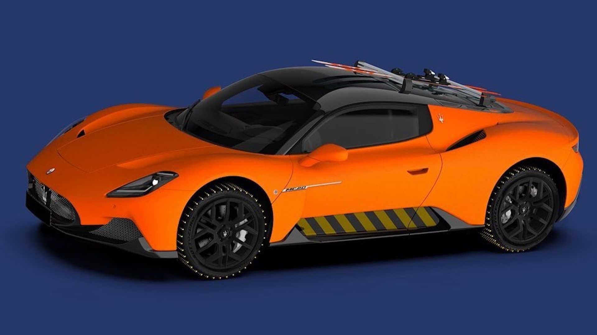 Maserati MC20 Looks Great In Ski-Ready Official Rendering