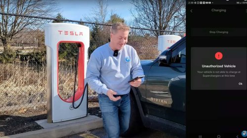 We Tried Charging A Rivian And Chevy Bolt With Ford's Tesla Adapter