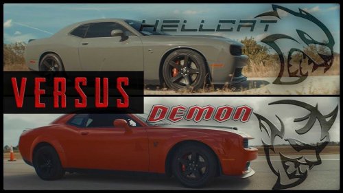 Unholy Drag Race: Dodge Challenger SRT Demon Vs SRT Hellcat