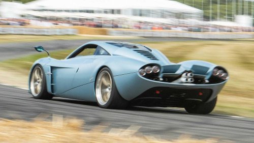 Ride shotgun in the Pagani Codalunga up the hill at Goodwood
