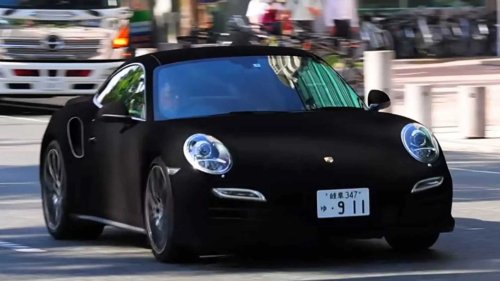 World's Blackest Porsche 911 Looks Unreal And Disorienting
